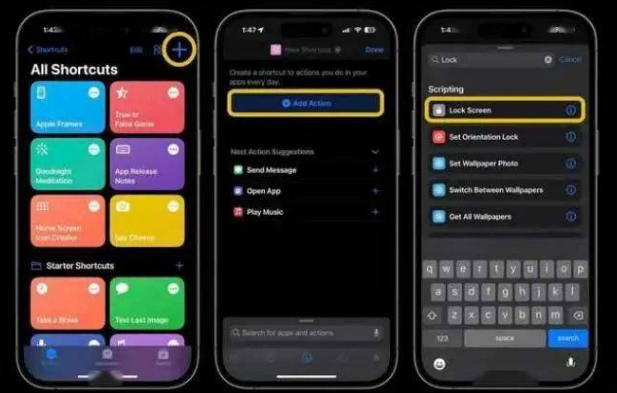 七叉镇苹果14锁屏维修店分享iPhone14升级iOS16.4后如何创建锁屏快捷方式 