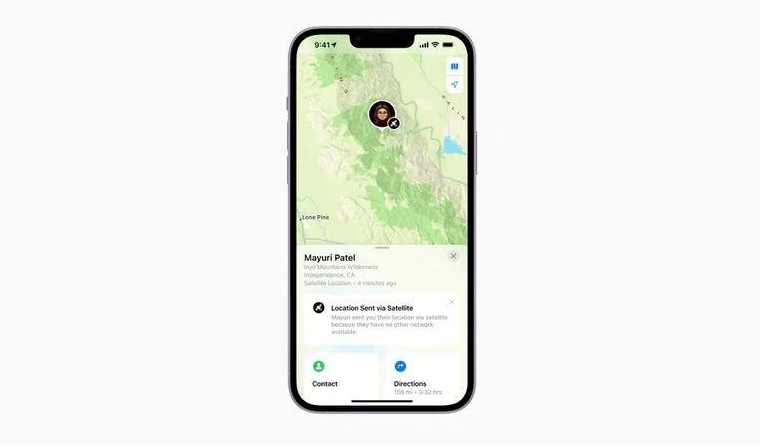 七叉镇苹果14维修分享iPhone14系列中 FindMy功能通过卫星分享位置方法教程 